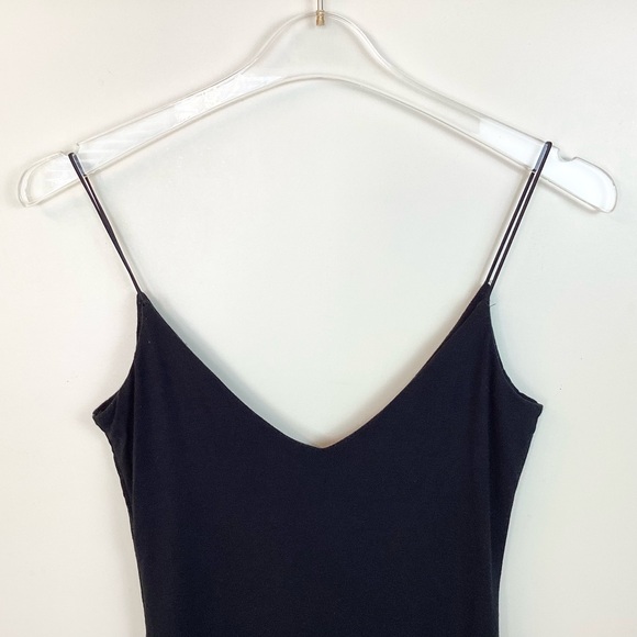 Aritzia Wilfred Free Aerin V-Neck Bodycon Mini Dress - Black - S - Picture 2 of 7